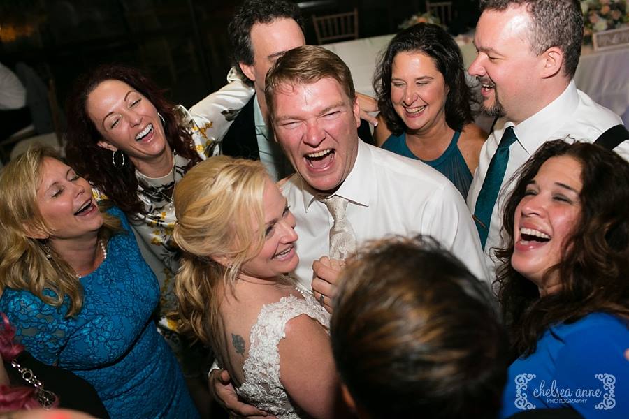 Dancing around the new couple