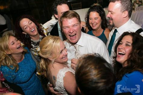 Dancing around the new couple